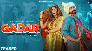 Gadar (Teaser) | Sapna Choudhary | Jaivir Rathee | Raj Mawar | Ashu Twinkle | New Haryanvi Song 2024