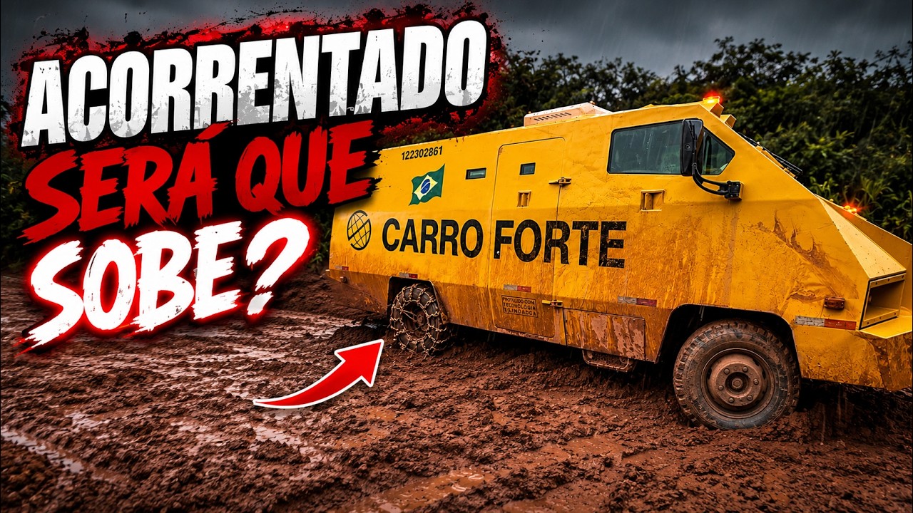 CARRO FORTE ACORRENTADO! Será que conseguiu subir o atoleiro?