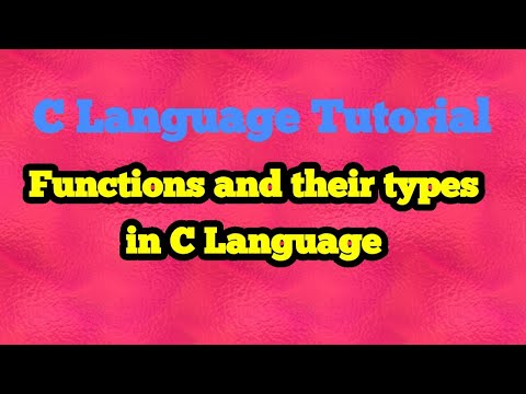 Functions in C Language with syntax and example