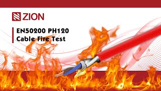 EN50200 PH120 Fire Resistance Cable fire test