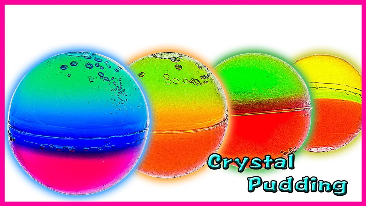 How to Make Rainbow Color Crystal Pudding Ball Gelatin DIY Amazing ...
