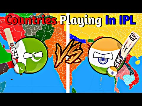 Countries Playing IPL Match😂🏏[Funny And Interesting]🏏🏏[IPL Match] 🏏 #countryballs #worldprovinces