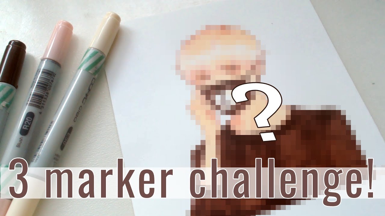 3 Marker Challenge | Copic Speedpaint