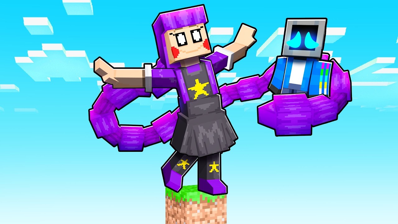 One Block Skyblock with LILY LOVEBRAIDS in Minecraft!