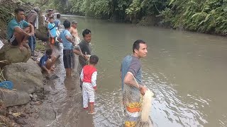 Fishing Net Video - Traditional Net Fishing Village in River With Natural