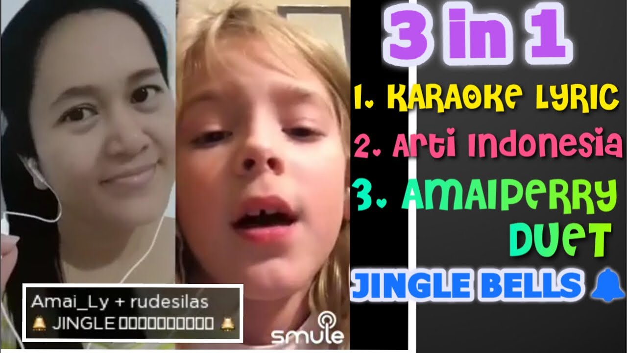 KARAOKE LYRIC ORI 🎤🎤 JINGLE BELLS AND AMAIPERRY DUET