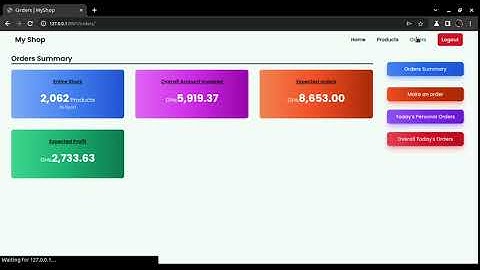 A simple django shop management project