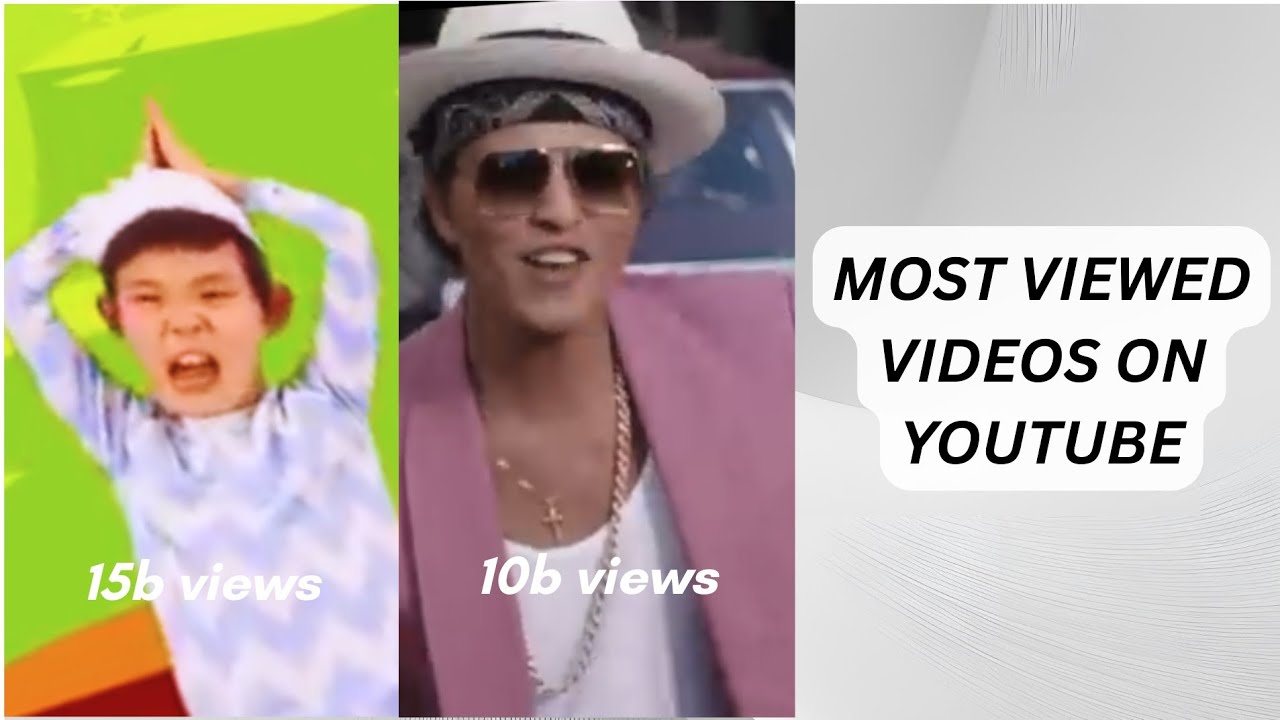 Top 10 most viewed videos on YouTube [] most viewed videos of all time ...