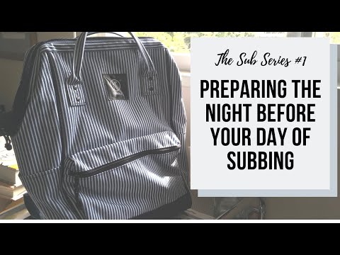 Preparing the Night Before Your Day As A Substitute Teacher