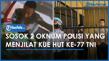 Sosok 2 Oknum Polisi yang Menjilat Kue HUT ke-77 TNI, Baru 1 Bulan Dilantik Jadi Polantas
