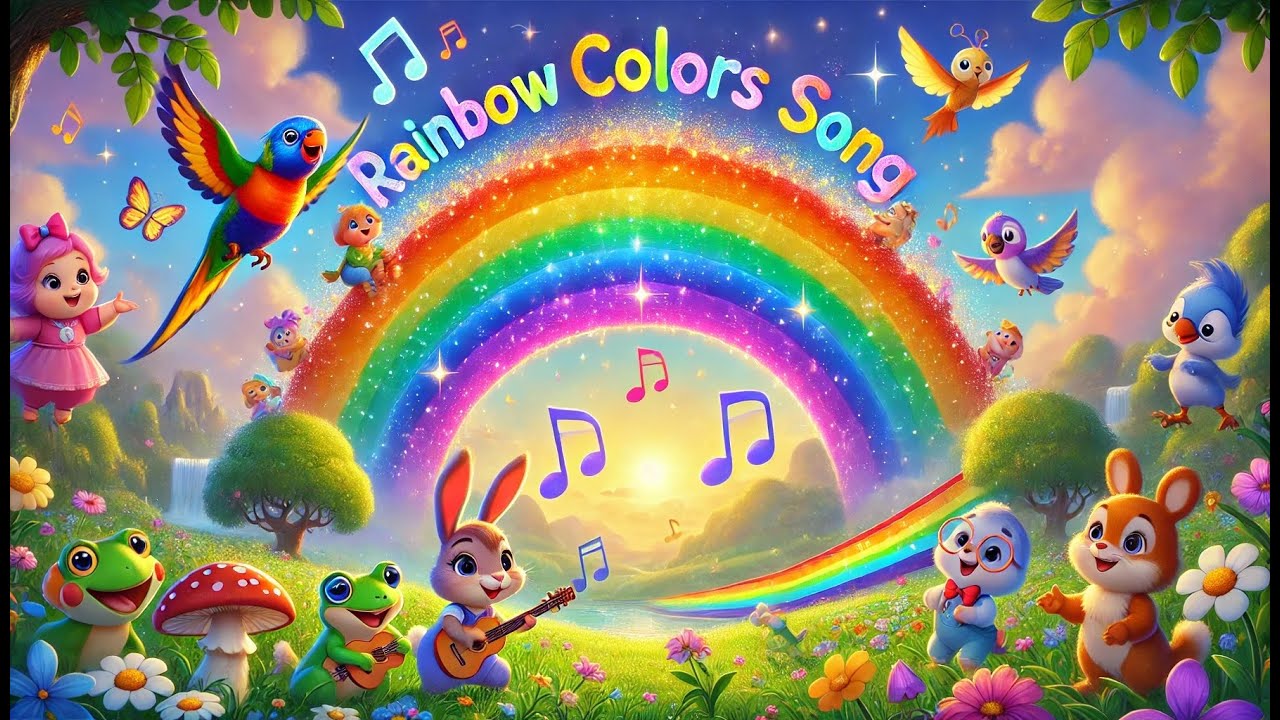 Rainbow Color Song for Toddlers | Toddler song about rainbows - YouTube