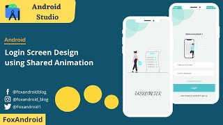 Login Screen Design with Shared Animation || Android UI/UX Tutorial || Android Studio Tutorial screenshot 2