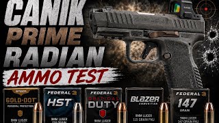 Canik Prime Radian Vs. 5 Different 9mm Loads Reviewed