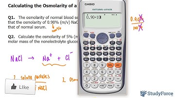 Calculating the Osmolarity of a Solution