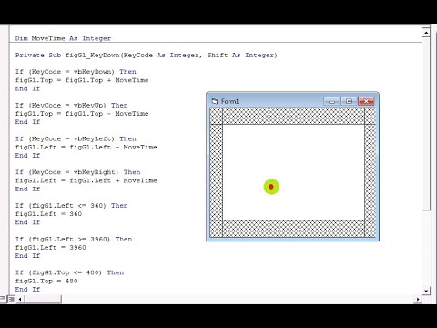 ✅ COMO MOVER OBJETOS EN VISUAL BASIC 6.0 UTILIZANDO LAS TECLAS DE DIRECCION