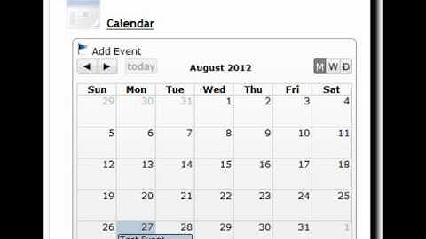 NNLiving.com Group Widget Tutorial - Calendar Feature