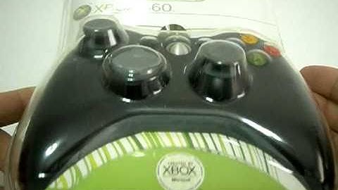 Unboxing Review XBOX 360 Wired Game Controller (Black) PC Windows