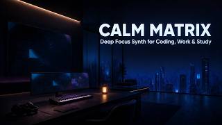 CALM MATRIX | Deep Focus Synth for Coding, Work, Study & Creative Flow
