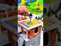 Miniature House Construction–Satisfying Build Process 🏠 #shorts #diy