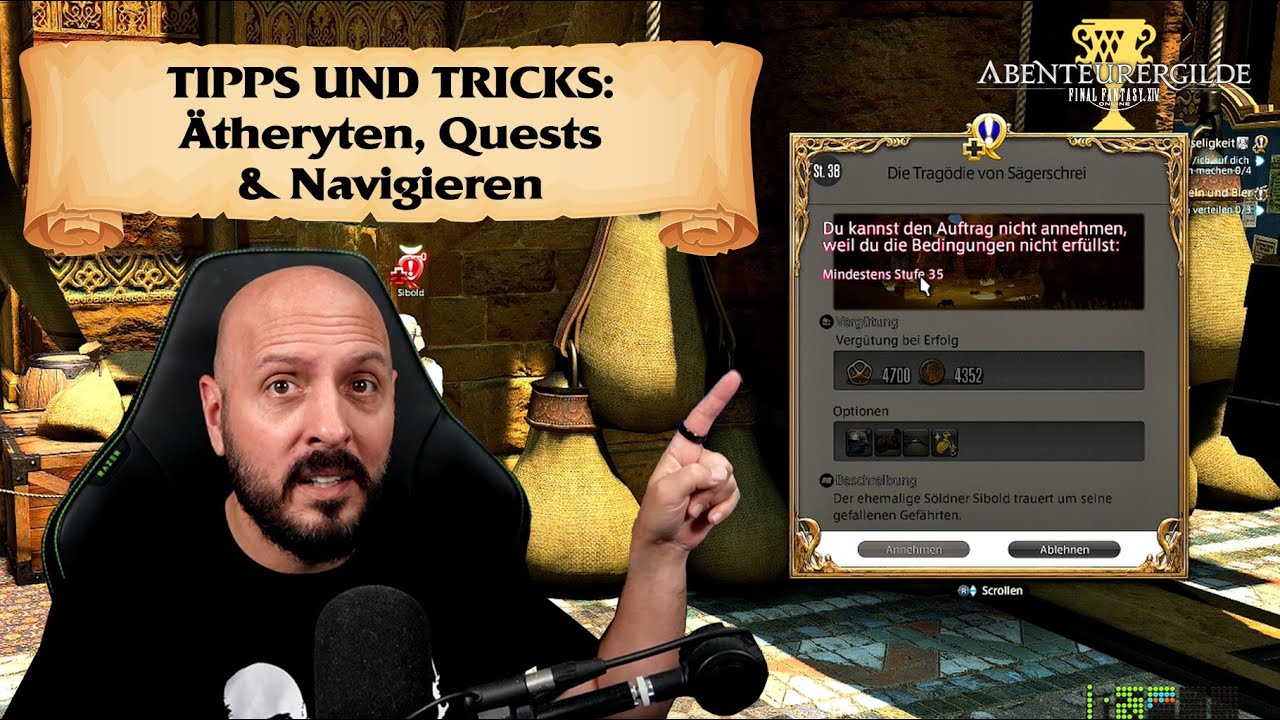 Ätheryten, Quests & Navigieren - FINAL FANTASY 14 Guide