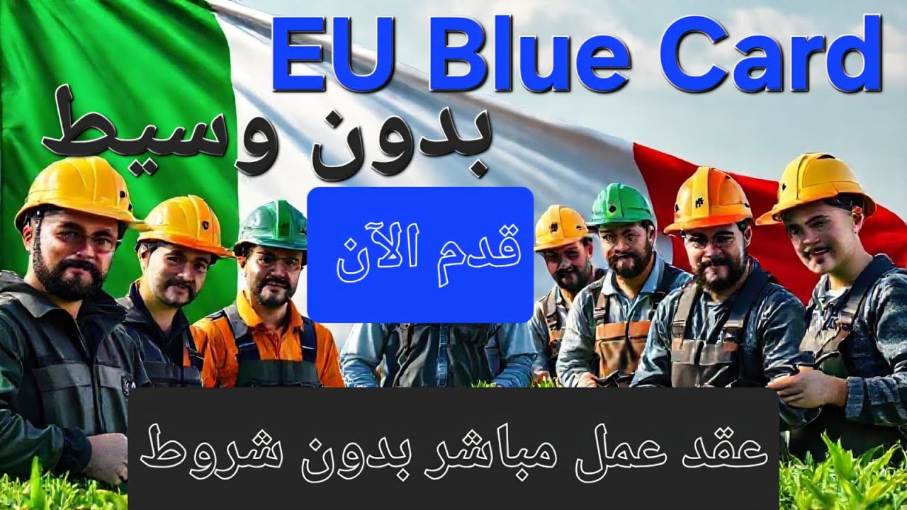 عقود عمل إيطاليا بدون وسيط 2025 🇮🇹 | كيفية التقديم للبطاقة الزرقاء Eu Blue Card من مواقع رسمية فقط