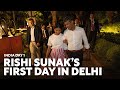 Rishi sunaks first visit to india as prime minister  india day 1