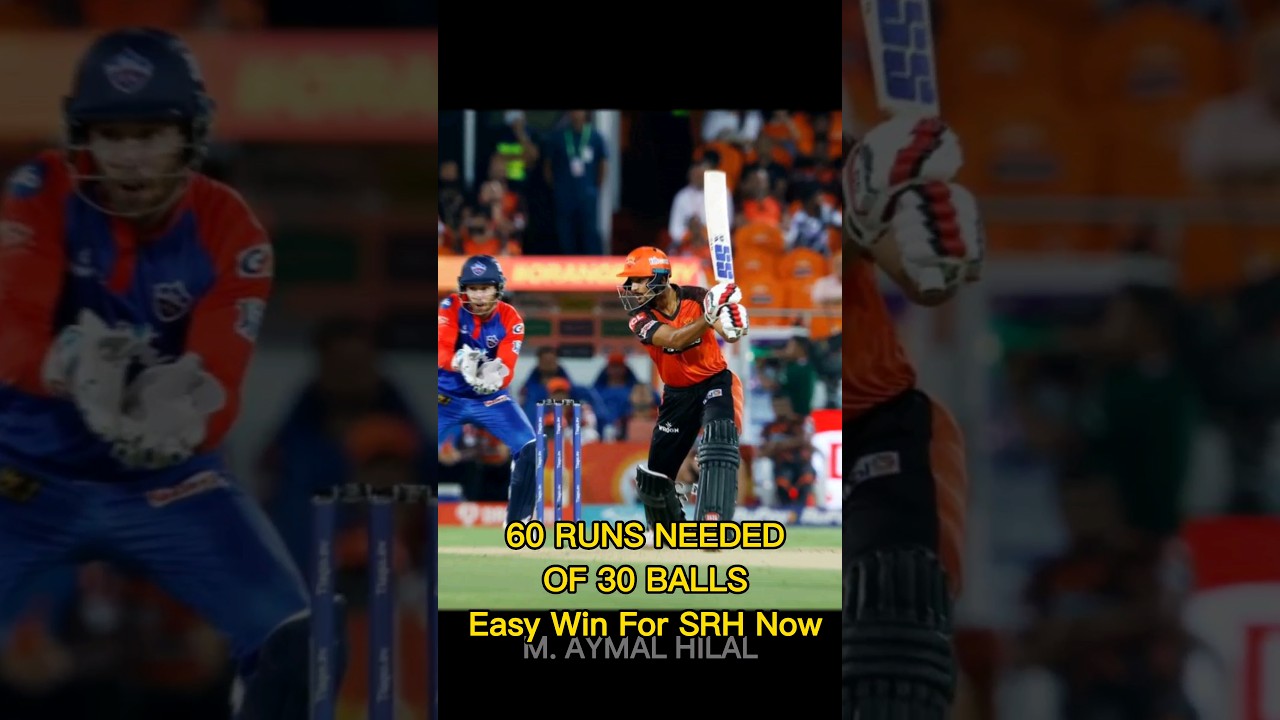 SRH v DC🥵❤Nail Biting Finish🔥💙 