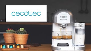 Cecotec Cafetera Semiautomática Power Instant-ccino 20 Chic.para café molido  y en cápsulas, 20 Bares - YouTube