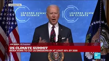 Biden vows to cut US emissions by at least 50% by 2030