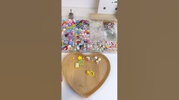 ✨ Hướng dẫn mix hạt charm vàng dễ thương | Tutorial làm móc khóa handmade cute 💛