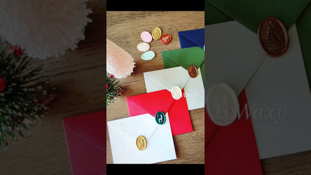 🎄Oval Wax Seals: Add Charm to Your Christmas Cards 