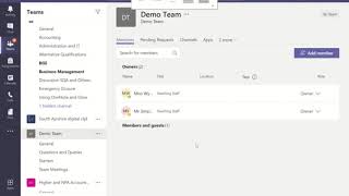 Staff - Teams: Manually Adding Members to Teams Profile