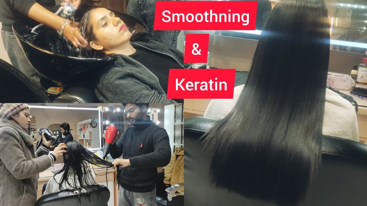 Hair Smoothning & Keratin ek sath karwaya... kaise lag rhe h mere hair😍