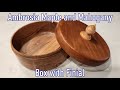 Maple and Mahogany Box with Finial