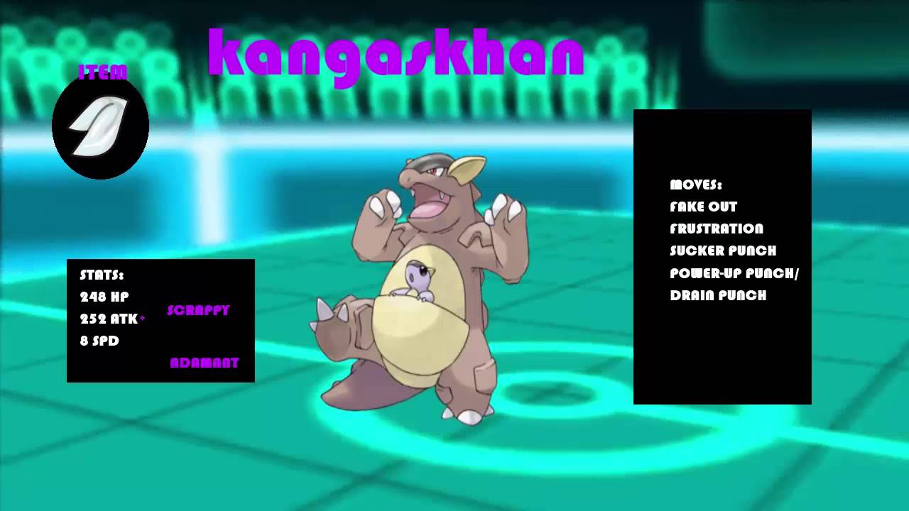 Kangaskhan Moveset (Pokemon NU Tier) 