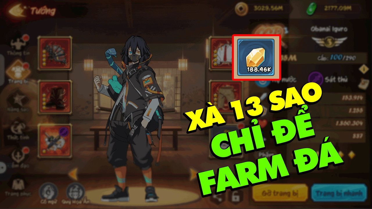 HẬN GAME CHƠI A7, LÊN OBANAI 13 SAO RỒI TÁCH CHỈ ĐỂ FARM ĐÁ VÀNG | HƠI THỞ MẶT TRỜI X7 #13
