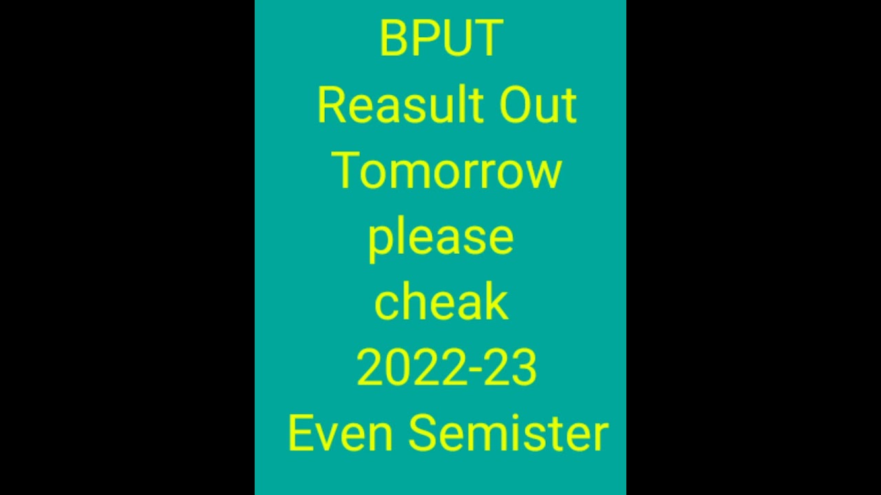Bput result 2022-23 out