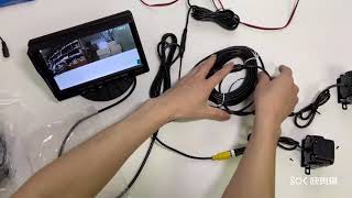 Vanfareー7インチ有線バックカメラモニターセット