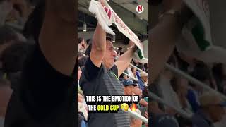 This Mexican fan couldn’t hold back the tears during the opening. 😢🔥#GoldenCup #Usa #mexico