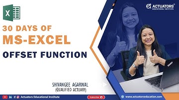 30 Days of Excel | Offset fuction | Shivangee Agarwal Ma