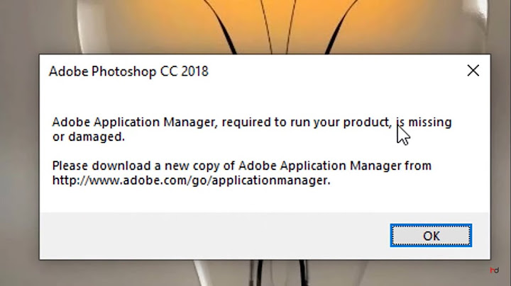 Lỗi unable to run application manager win 10 năm 2024
