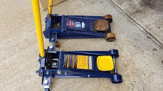 Hein Werner 2 Ton Blue Service Jack HW93642 Lincoln 93642 Snap On YA93642 Old School Hydraulic