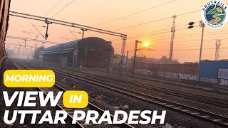Ratnagiri Express Morning View in Uttar Pradesh | Peaceful Railway Sunrise | Railways|Anutrails screenshot 3