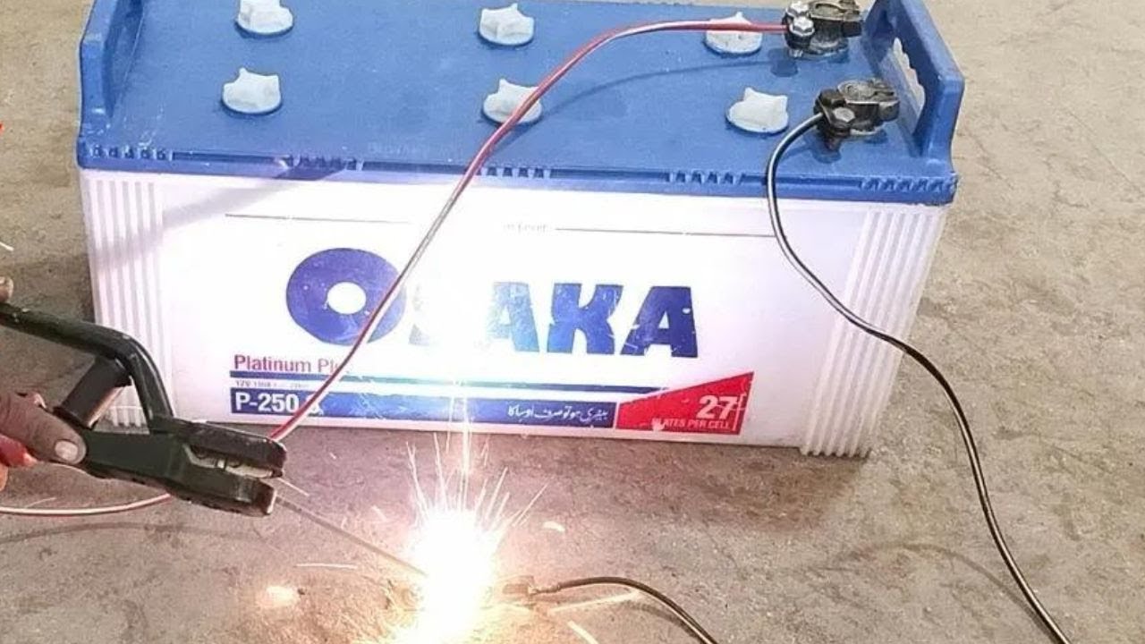 How To Make Welding Machine Using 12 volt Battery Easy Way at Home 5