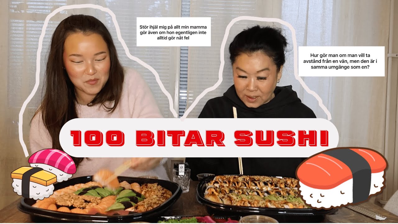 100 BITAR SUSHI CHALLENGE + LÖSER ERA PROBLEM