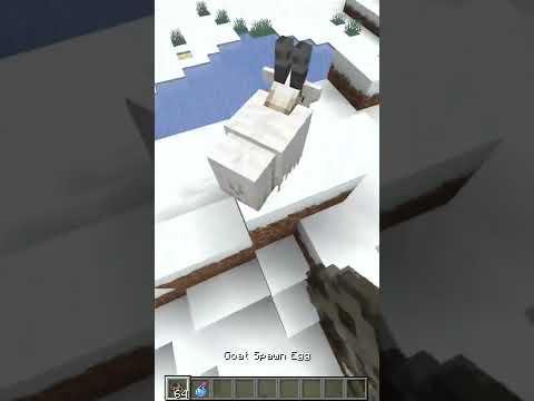 What happens if you give 1000 level jumping ability to a goat in Minecraft