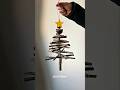 How to make Christmas tree with sticks diy Christmas decoration craft ideas pepar tree craft #craft