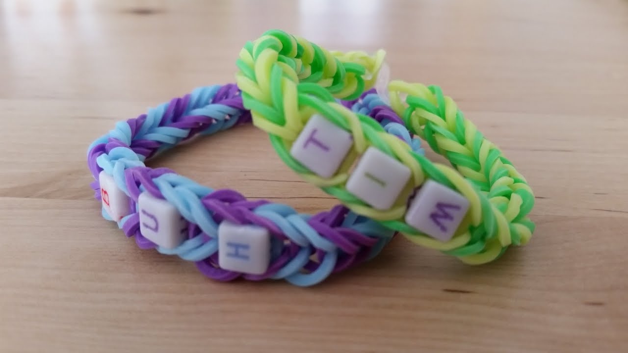 Rainbow Loom Armband Mit Namen Anleitung De Youtube