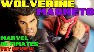 Ultimate Wolverine & Magneto Marvel Select - Toy Review!