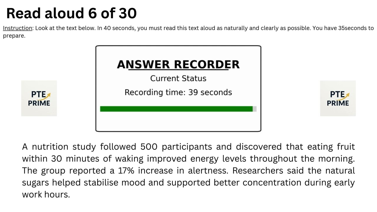 🎯PTE Academic & Core Read Aloud | 100% Real Exam Questions | Must Practice for 2025!
